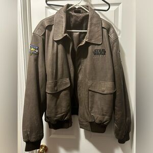 Star Wars Genuine Leather Bomber Jacket